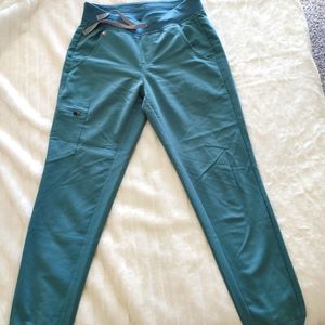FIGS XS Jogger Scrub Bottoms - Teal